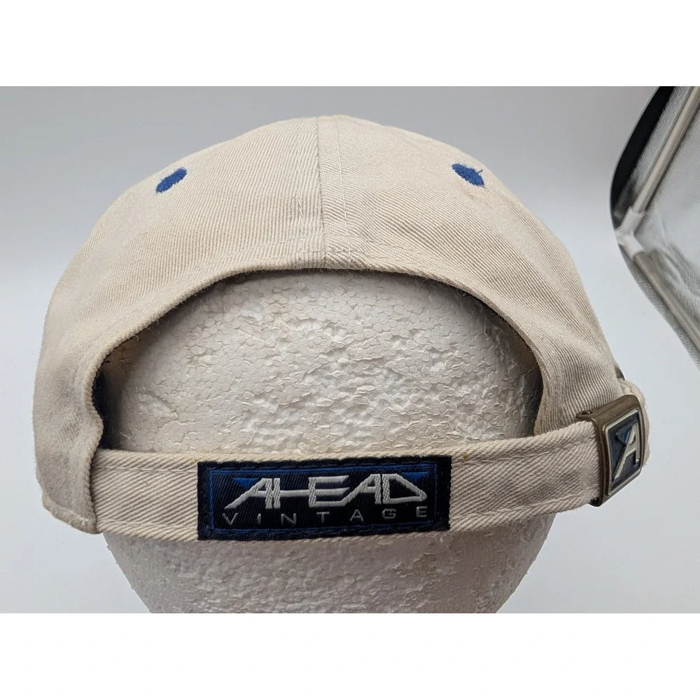 Ahead Vintage BMW Championship Golf Hat Tan Signed Autographed Adjustable Cap